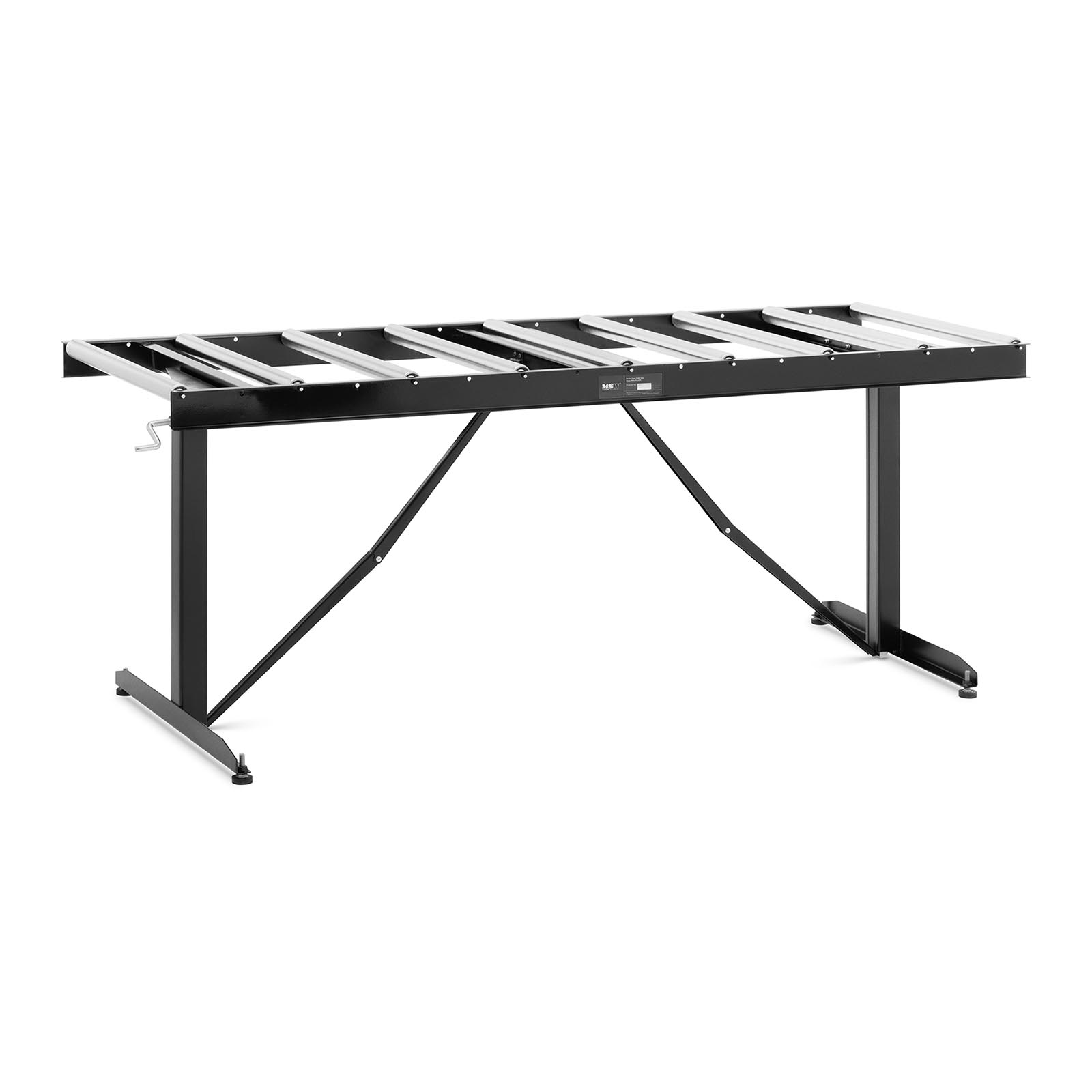 Rullbana - 200 kg - 168 x 60 cm - 9 rullar - Höj- och sänkbar