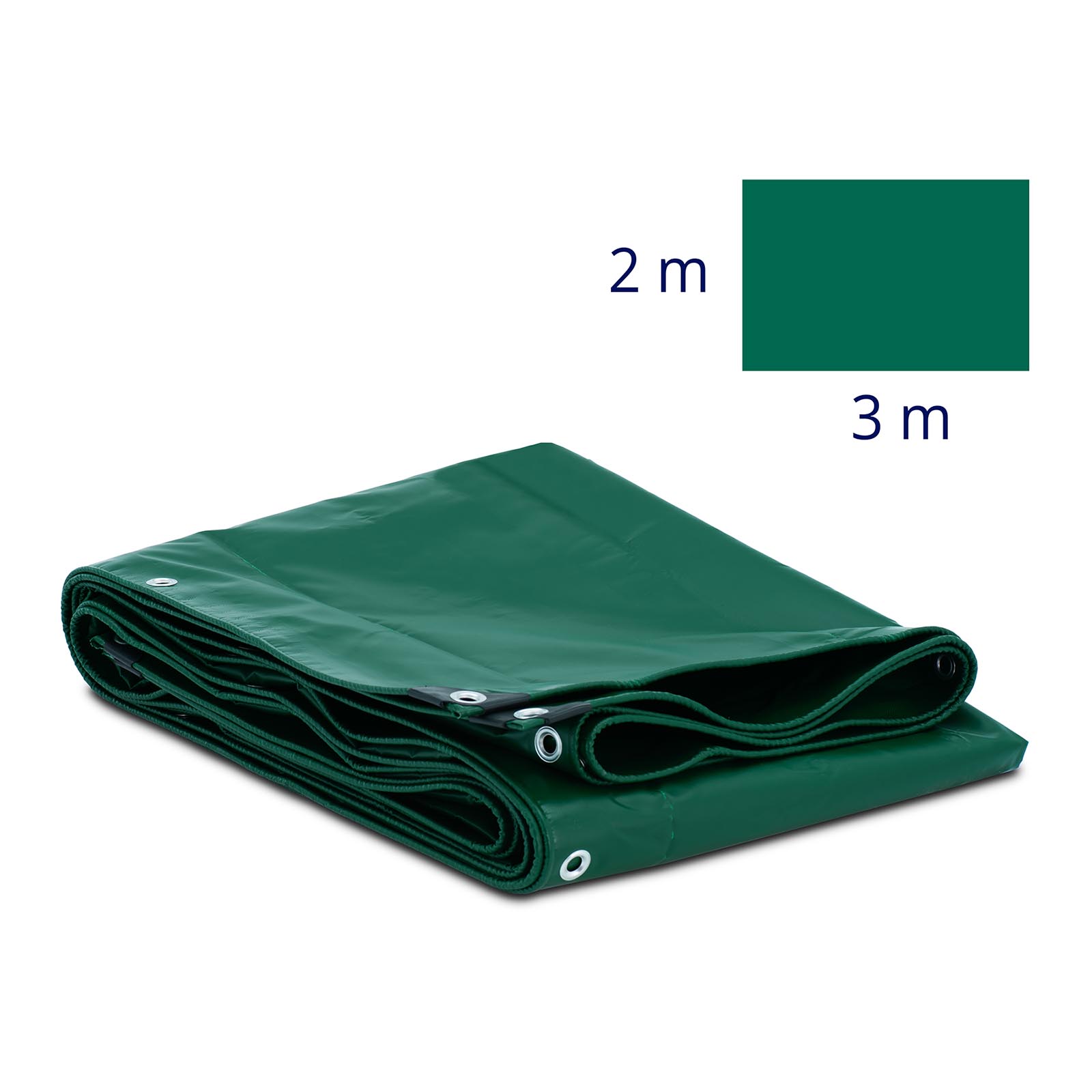 Presenning - Med öljetter - 300 x 200 cm - PVC - 650 g/m²