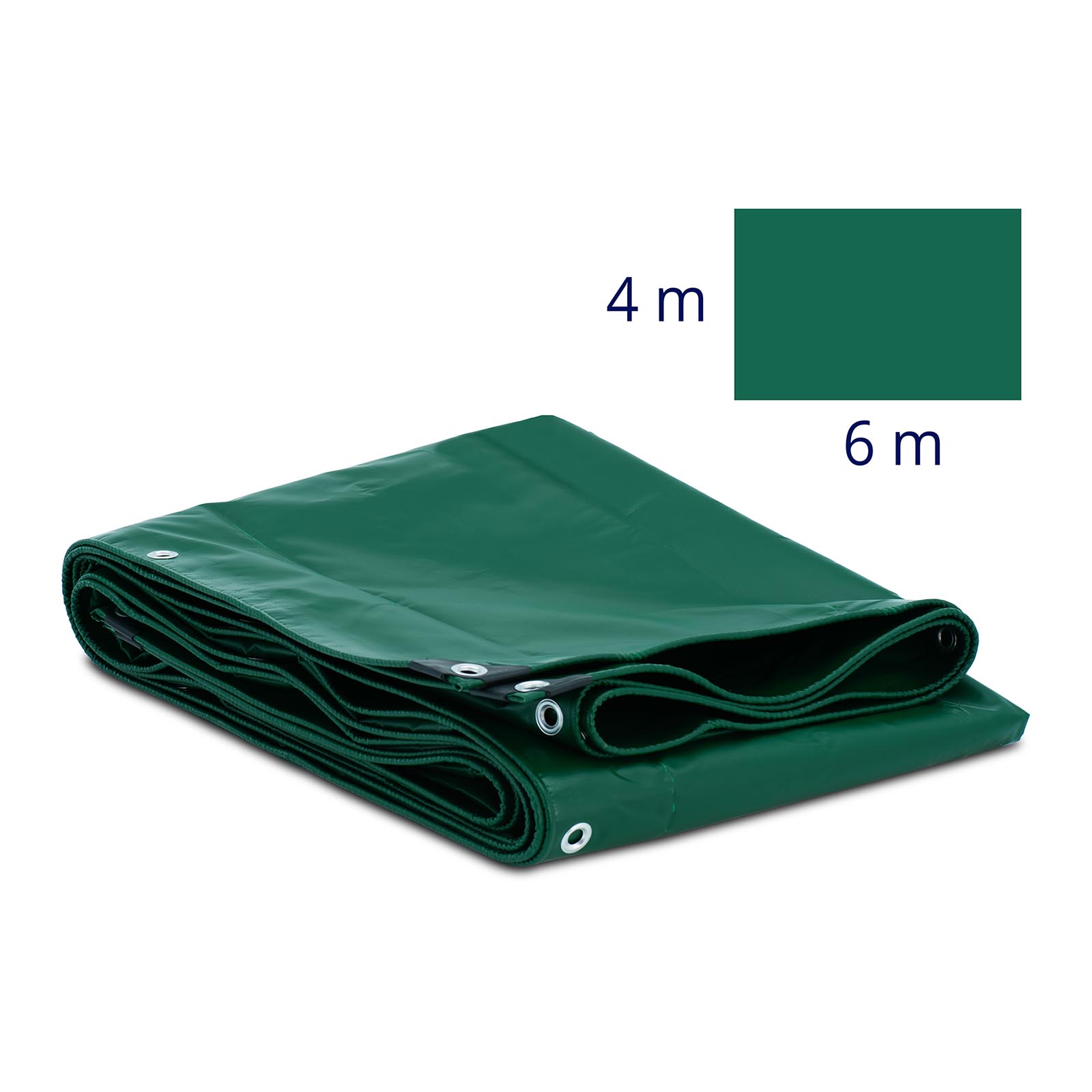 Presenning - Med öljetter - 600 x 400 cm - PVC - 650 g/m²